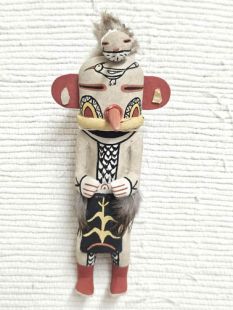 Old Style Hopi Carved Snipe Traditional Racer Katsina Doll