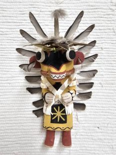 Old Style Hopi Carved Ahote Traditional Kachina Doll (Katsina Doll)