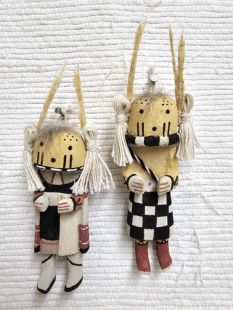 Old Style Hopi Carved Cricket Traditional Racer Kachina Dolls (Katsina Dolls)