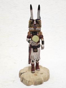 Native American Hopi Carved Badger Healer Kachina Doll (Katsina Doll)