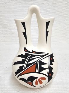 Native American Acoma Handpainted Wedding Vase