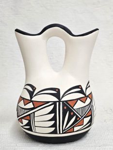 Native American Acoma Handpainted Wedding Vase