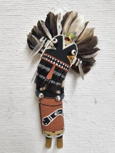 Old Style Hopi Carved Broadface Traditional Guard Katsina Doll