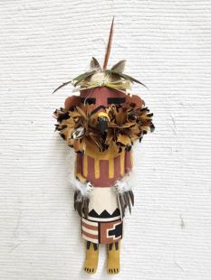 Old Style Hopi Carved Red Tail Hawk Traditional Guard Katsina Doll