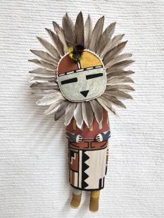 Old Style Hopi Carved Sunface Traditional Powerful Spirit Kachina Doll (Katsina Doll)