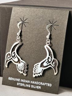 Native American Hopi Made Hummingbird Earrings