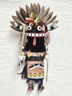 Old Style Navajo Carved Hopi Broadface Traditional Guard Kachina Doll (Katsina Doll)