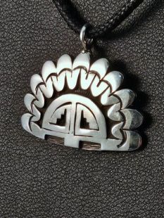 Native American Hopi Made Sunface Pendant