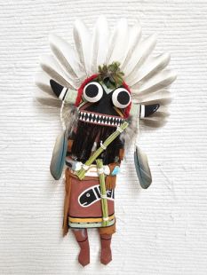 Old Style Hopi Carved Broadface Traditional Guard Katsina Doll