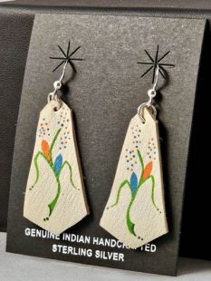 Native American Cherokee Made Dancing Corn Earrings