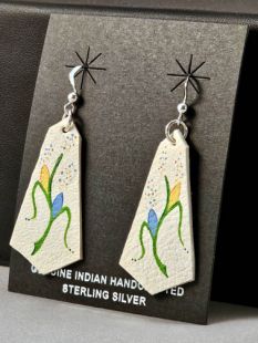 Native American Cherokee Made Dancing Corn Earrings