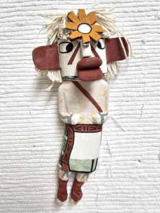 Old Style Hopi Carved Imitator Traditional Clown Kachina Doll (Katsina Doll)