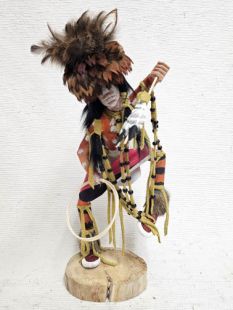 Native American Made Cheyenne Dog Soldier Warrior Kachina Doll