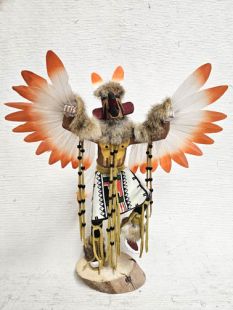 Native American Made Red Tail Hawk Kachina Doll