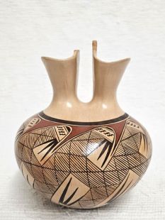 Native American Hopi Handbuilt and Handpainted Wedding Vase--"Village Wedding"