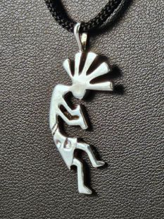 Native American Navajo Made Pendant with Kokopelli