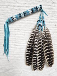 Native American Made Kiowa Style Peyote Prayer Fan