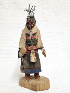 Native American Hopi Carved Maasaw Death Katsina Doll