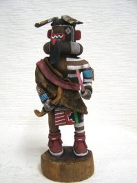 Native American Hopi Carved Left Handed Hunter Katsina Doll at Kachina ...