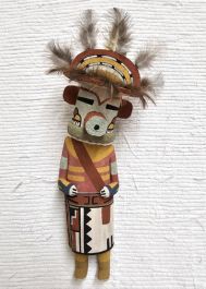 Old Style Hopi Carved Rainbow or Cloud Guard Traditional Rain Katsina ...