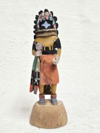 Native American Hopi Carved Chasing Star Planetary Katsina Doll At 