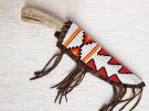 Native American K'iche' Maya Made Lakota Designed Beaded Knife Sheaths at  Kachina House