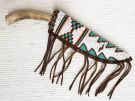 Native American K'iche' Maya Made Lakota Designed Beaded Knife Sheaths at  Kachina House