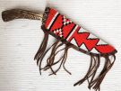 Native American K'iche' Maya Made Lakota Designed Beaded Knife Sheaths at  Kachina House