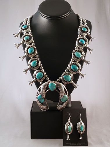 Navajo Squash Blossom Necklace | Palms Trading Company