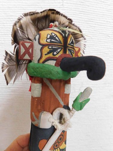 Old Style Hopi Carved Laguna Gambler Traditional Katsina Doll at Kachina  House