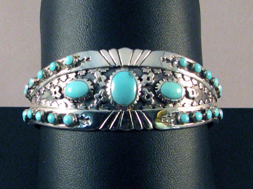 Elizabeth Locke Sleeping Beauty Turquoise Link Bracelet
